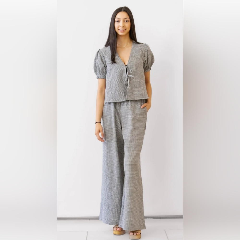 Elan Gingham Seersucker Pants‎